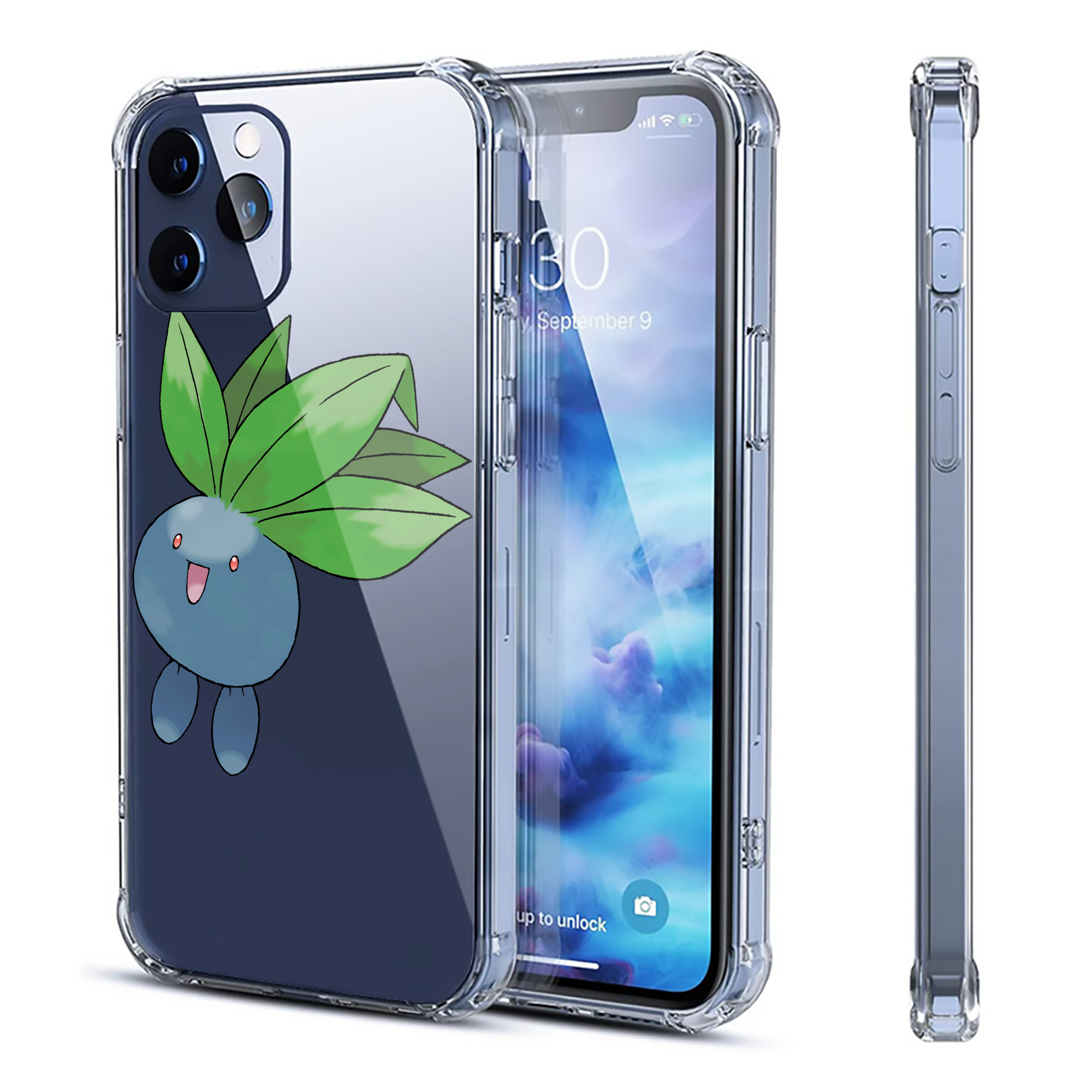 （画像用） ポケットモンスター Pokémon 【iPhone 12シリーズ対応】透明スマホケース（クリアソフトケース）